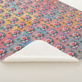 「バラコンパス:愛と至福の象徴」 シェルパブランケット (3/4)