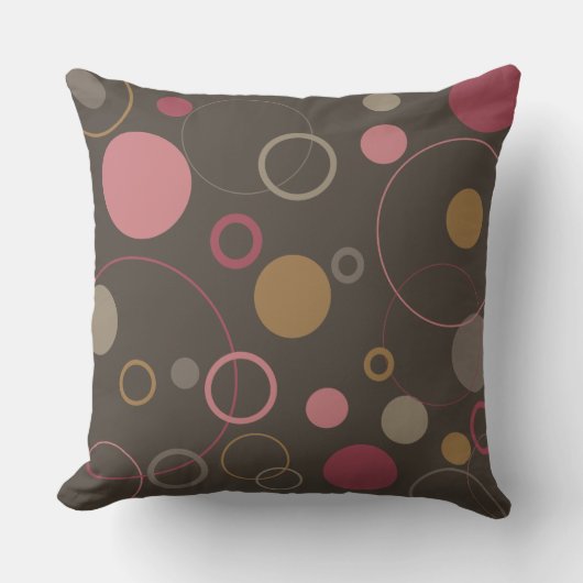 バラコーヒービーンモチャサークル クッション (正面)