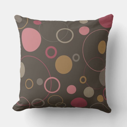 バラコーヒービーンモチャサークル クッション (正面)