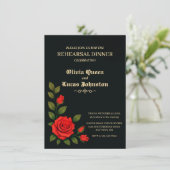 バラゴシック結婚ズのリハーサルディナー招待状 招待状 (スタンド正面)