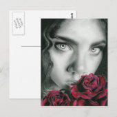 バラゴシック美しい葉書の幽霊 ポストカード (正面/裏面)