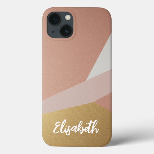 バラゴールデンアワージオメトリカスタム Case-Mate iPhoneケース (裏面)