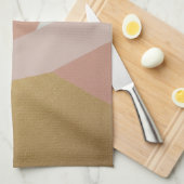 バラゴールデンアワージオメトリ キッチンタオル (四つ折り)