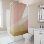 バラゴールデンアワージオメトリ シャワーカーテン (インサイチュ)