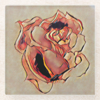 バラゴールデンガラスコースター ガラスコースター