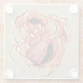 バラゴールデンガラスコースター ガラスコースター (裏面)