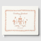 バラゴールドフォイルお洒落おもしろい結婚ズ ゲストブック (正面)