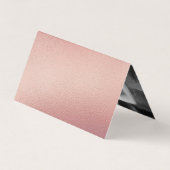 バラゴールドフォイルのスクリプト写真を保存する日付カード 名刺 (裏面)