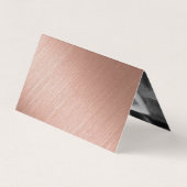 バラゴールドフォイルのスクリプト写真を保存する日付カード 名刺 (裏面)