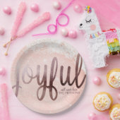 バラゴールドフォイルエレガントクリスマス ペーパープレート (パーティー)