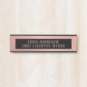 バラゴールドフォイルグラムオフィス名プレートドアサイン サインプレート (正面)