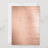 バラゴールドフォイルグリッター婚約パーティ 招待状 (裏面)