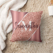 バラゴールドフォイルグリッター クッション (ブランケット)