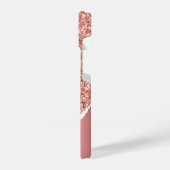 バラゴールドフォイルグリッター iPhoneケース (左側面)