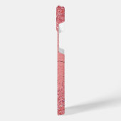 バラゴールドフォイルグリッター iPhoneケース (左側面)