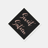 バラゴールドフォイルスウィート16歳の誕生日パーティー スタンダードカクテルナプキン (角)