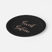 バラゴールドフォイルスウィート16誕生日 ペーパープレート (アングル)