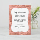 バラゴールドフォイルストライプタイガー誕生日 招待状 (スタンド正面)