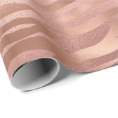 バラゴールドフォイルタイガーストライプズ ラッピングペーパー (ロールコーナー)