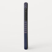 バラゴールドフォイルトバルボホネイビーブルーモノグラム Case-Mate iPhoneケース (裏面/左)