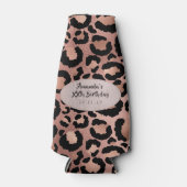 バラゴールドフォイルヒョウの斑点 ボトルクーラー (正面)