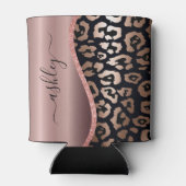 バラゴールドフォイルヒョウ柄 缶クーラー (裏面)