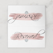 バラゴールドフォイルホワイトブラックリザーブドサイン プレイスカード (外部開封)