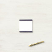 バラゴールドフォイルボヘミアントライバルアローズオンネイビーブルー ポストイット (デスク上)