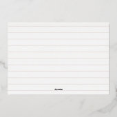 バラゴールドフォイルメリークリスマスフォトカードクリーム 箔シーズンカード (裏面)