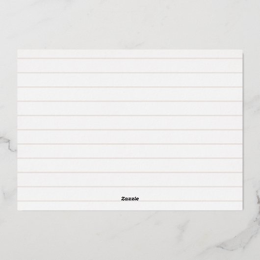 バラゴールドフォイルメリークリスマスフォトカードクリーム 箔シーズンカード (裏面)