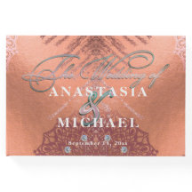 バラゴールドフォイルラグジュアリーエレガントグスタイリッシュラム結婚ズ