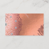 バラゴールドフォイルラグジュアリーグラムエレガントウェディング詳細 エンクロージャーカード (裏面)