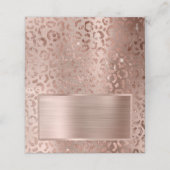 バラゴールドフォイルレオパードグラム プレイスカード (外部開封)