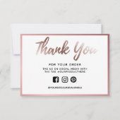 バラゴールドフォイル感謝カスタムメディアインサート (正面)