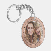 バラゴールドフォイル私たちの笑いは無限のBFF写真 キーホルダー (正面左)