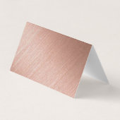 バラゴールドフォイル結婚スクリプトの写真サンキューカード 名刺 (裏面)