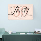 バラゴールドフォイル30歳の誕生日   横断幕 (トレードショー)