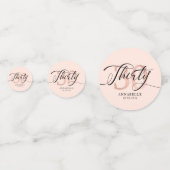 バラゴールドフォイル30歳誕生日 コンフェッティ (裏面)