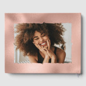 バラゴールドフォイル30thバースデーフォト ゲストブック (裏面)