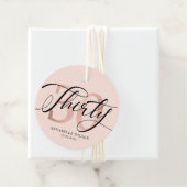 バラゴールドフォイル30th誕生日ありがとう フェイバータグ (インサイチュ)