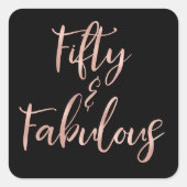 バラゴールドフォイル50と素晴らしい スクエアシール (正面)