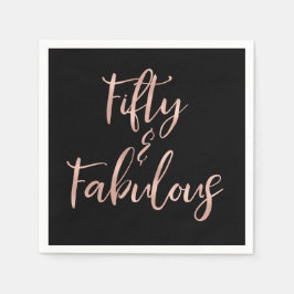 バラゴールドフォイル50と素晴らしい スタンダードカクテルナプキン