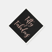 バラゴールドフォイル50と素晴らしい スタンダードカクテルナプキン (角)