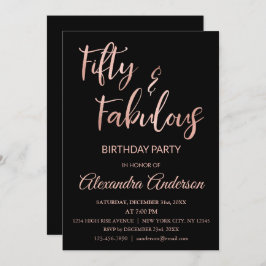 バラゴールドフォイル50と素晴らしい 招待状