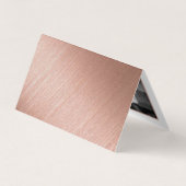 バラゴールドフォイル&スクリプトフォトデイトカードを保存 名刺 (裏面)