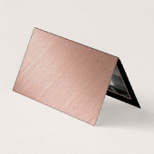 バラゴールドフォイル&スクリプトフォトデイトカードを保存 名刺 (裏面)