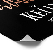 バラゴールドフォイル、ハッピーバースデー標識 ポスター (角)