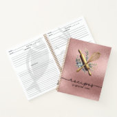 バラゴールドフォイル&金ゴールドウィスクベーカリーベーキング器具 ノートブック (内部)