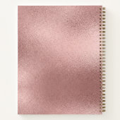 バラゴールドフォイル&金ゴールドウィスクベーカリーベーキング器具 ノートブック (裏面)