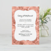 バラゴールドフォイルGiraffe Any Age誕生日 招待状 (スタンド正面)